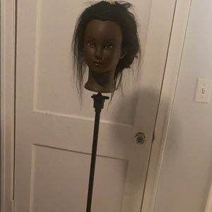 Practice mannequin head with stand